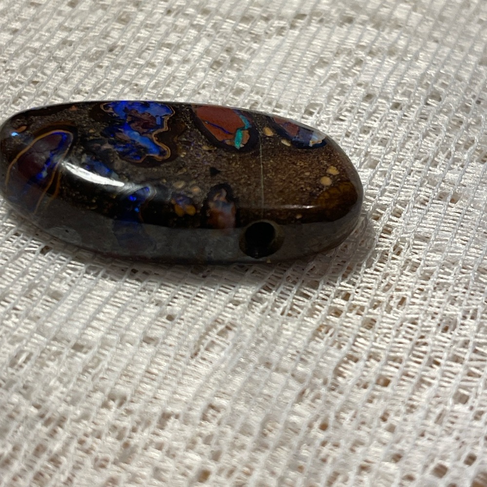 Polished Australian Boulder Opal Pendant - Picture 5 of 14
